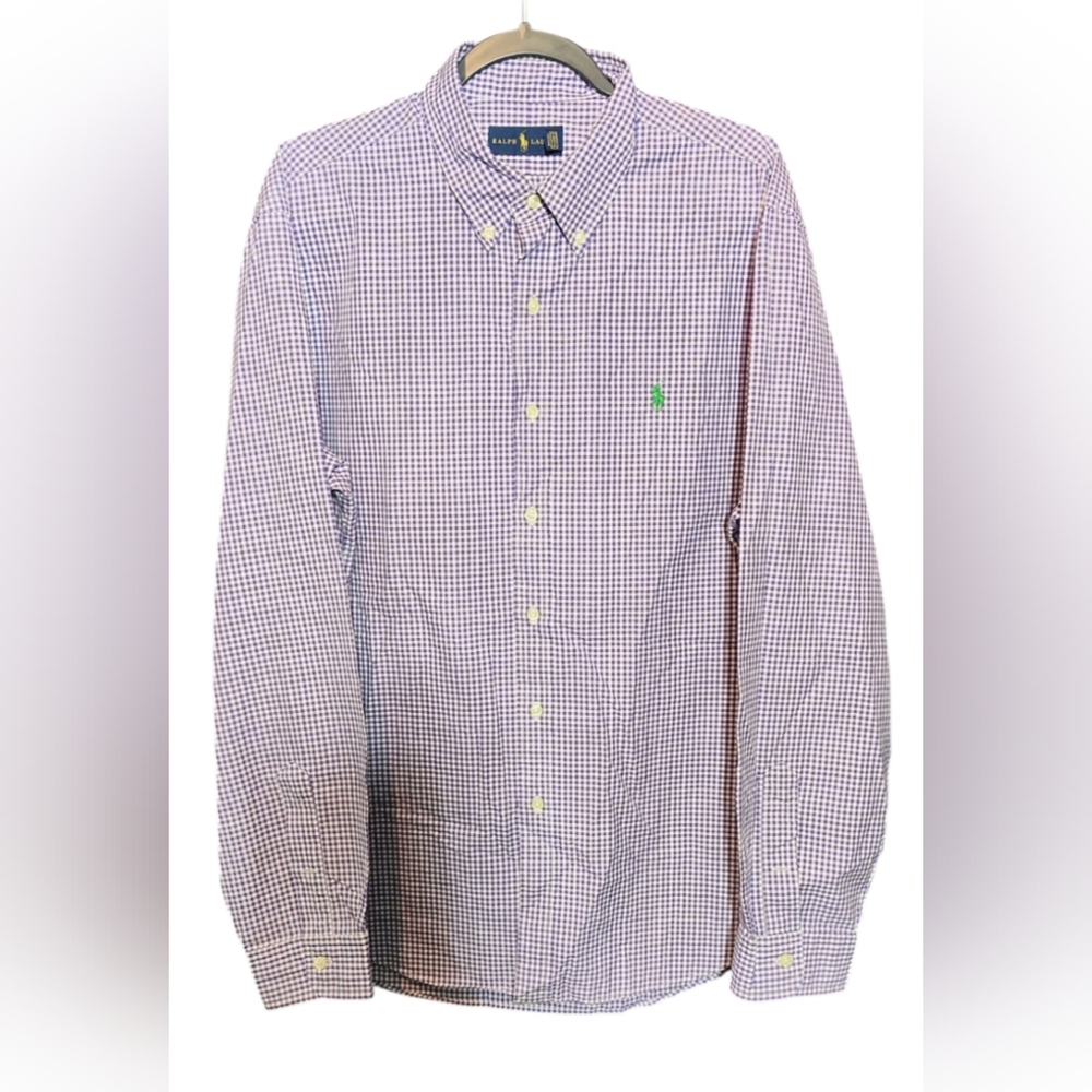 Men's Purple Checkered Shirt
